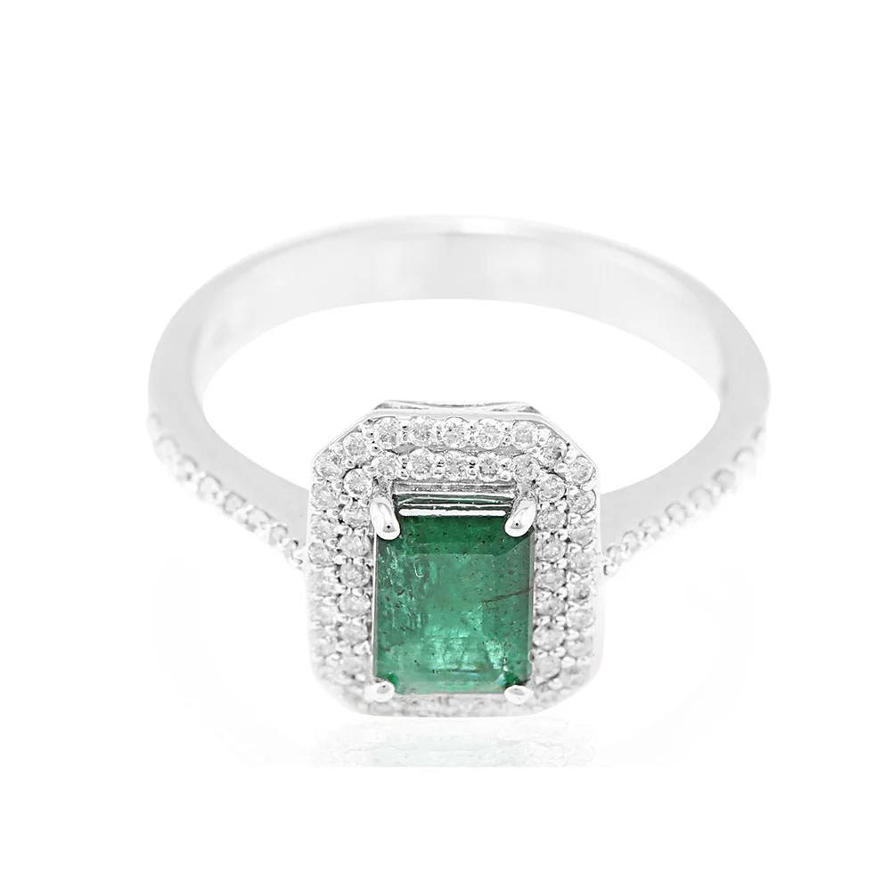 Diamond and emerald deals ring